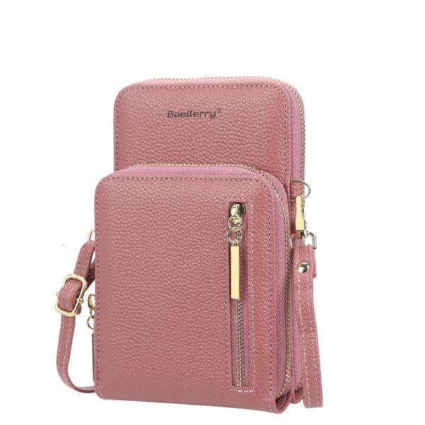 fashion baellerry korean women's versatile zipper one shoulder messenger vertical double layer mobile phone bag for women
fashion baellerry korean women's versatile zipper one shoulder messenger vertical double layer mobile phone bag for women