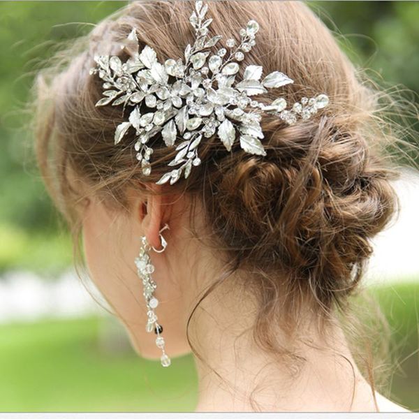 hair clips & barrettes handmade rhodium plated crystal rhinestone hairpins fashion leaves wedding bride jewelry headpiece my3263, Golden;silver
hair clips & barrettes handmade rhodium plated crystal rhinestone hairpins fashion leaves wedding bride jewelry headpiece my3263, Golden;silver