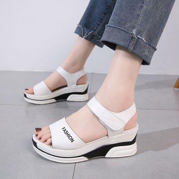 sandals lady open toe casual shoes platform wedge slides beach 2021 summer women 3 color stitching selling, Black
sandals lady open toe casual shoes platform wedge slides beach 2021 summer women 3 color stitching selling, Black