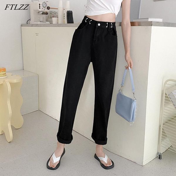 women's jeans ftlzz autumn women retro adjustable waist washed long denim pants casual female wide leg straight solid color ladies, Blue
women's jeans ftlzz autumn women retro adjustable waist washed long denim pants casual female wide leg straight solid color ladies, Blue