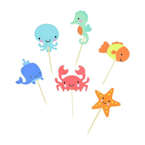 other festive & party supplies 24pcs/set cartoon sea animal cake er baking dessert kid birthday ocean theme decor cupcake baby shower
other festive & party supplies 24pcs/set cartoon sea animal cake er baking dessert kid birthday ocean theme decor cupcake baby shower
