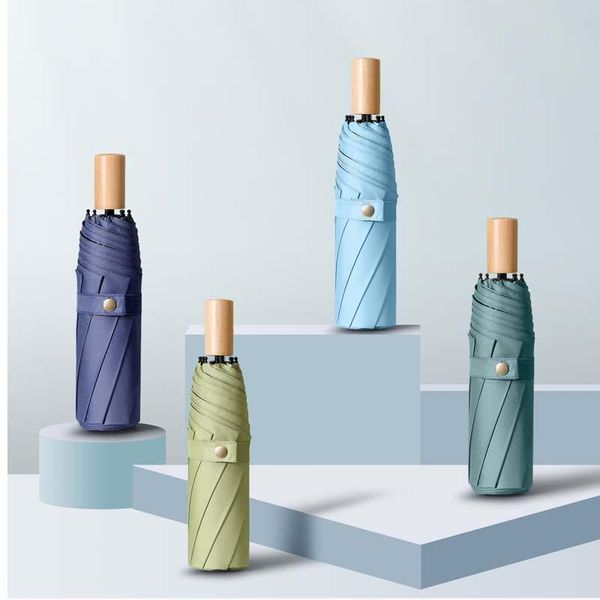 umbrellas 2021 three fold hand open simple plain windproof solid wood handle men and women umbrella business
umbrellas 2021 three fold hand open simple plain windproof solid wood handle men and women umbrella business