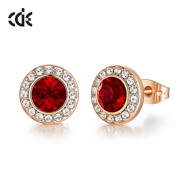 fashionable luxury red color crystal from round shape stud earrings women ear beautiful jewelry gifts, Golden;silver
fashionable luxury red color crystal from round shape stud earrings women ear beautiful jewelry gifts, Golden;silver