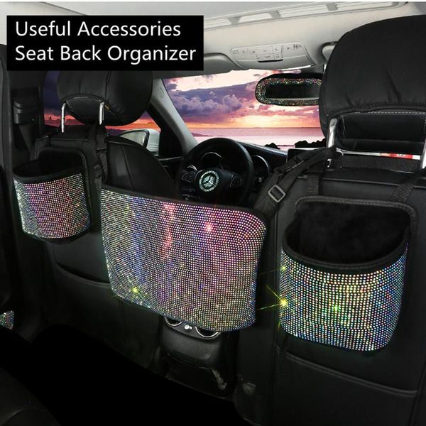 car organizer 1pc rhinestone bling auto hanging seat back storage container stowing tidying accessories
car organizer 1pc rhinestone bling auto hanging seat back storage container stowing tidying accessories