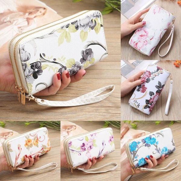 wallets fashion women ladies leather wallet long zip purse card phone holder case clutch handbag, Red;black
wallets fashion women ladies leather wallet long zip purse card phone holder case clutch handbag, Red;black