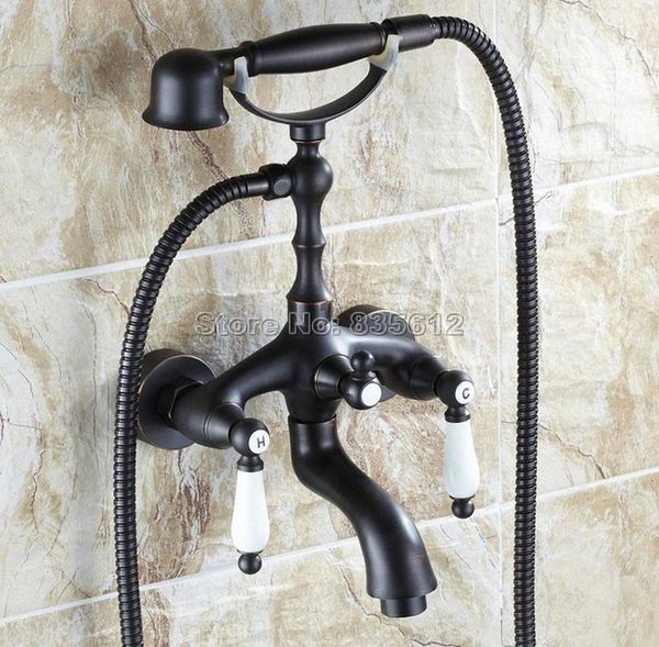wall mounted black oil rubbed bronze bathroom dual ceramic handles bathtub mixer tap with handheld shower head faucet wtf040 sets
wall mounted black oil rubbed bronze bathroom dual ceramic handles bathtub mixer tap with handheld shower head faucet wtf040 sets