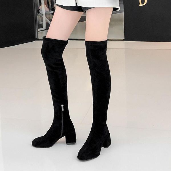 boots 2021 winter explosion sheep anti-velvet stretch over the knee european and american winds with round head women's, Black
boots 2021 winter explosion sheep anti-velvet stretch over the knee european and american winds with round head women's, Black