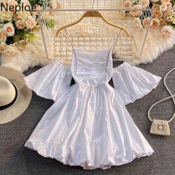 neploe women dress off shoulder backless suspender mini dresses summer fashion jupe flare sleeve elegant party vestidos 210422, Black;gray
neploe women dress off shoulder backless suspender mini dresses summer fashion jupe flare sleeve elegant party vestidos 210422, Black;gray