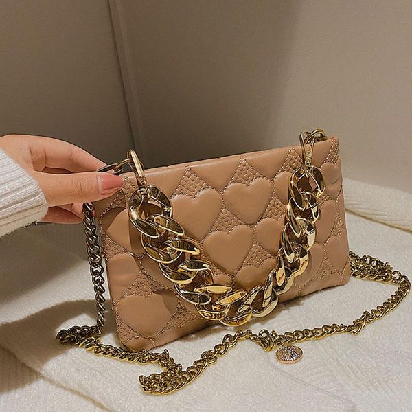 evening bags autumn winter simple shoulder love chain small square bag soft leather lingge crossbody women solid color underarm
evening bags autumn winter simple shoulder love chain small square bag soft leather lingge crossbody women solid color underarm