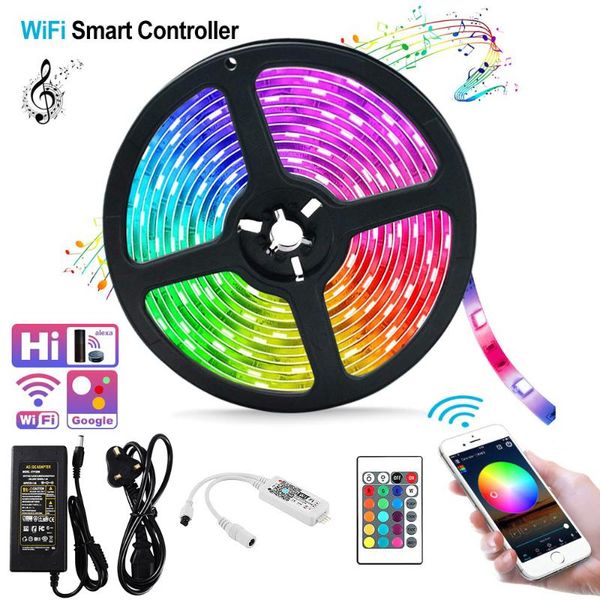 strips led strip lights wifi wireless smart phone controlled 16.4ft waterproof light kit working with android and ios system d30
strips led strip lights wifi wireless smart phone controlled 16.4ft waterproof light kit working with android and ios system d30