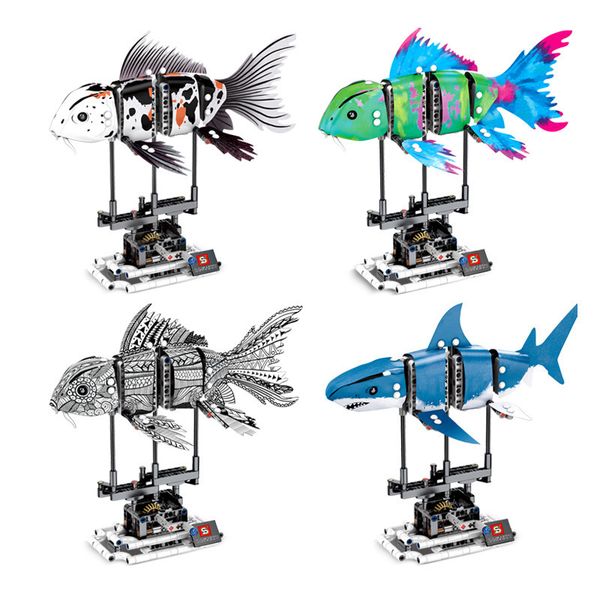 4 pcs diy marine animal koi fish model building blocks garage children educational bricks toys gift dropshipping
4 pcs diy marine animal koi fish model building blocks garage children educational bricks toys gift dropshipping