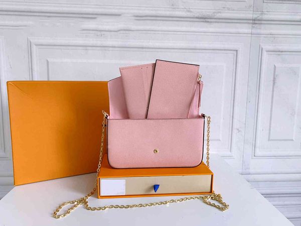 2021 luxury designer bag purse fashion felicie pochette handbags multicolor by the pool shoulder bags crossbodys wallet with box ship, Black;red 
2021 luxury designer bag purse fashion felicie pochette handbags multicolor by the pool shoulder bags crossbodys wallet with box ship, Black;red