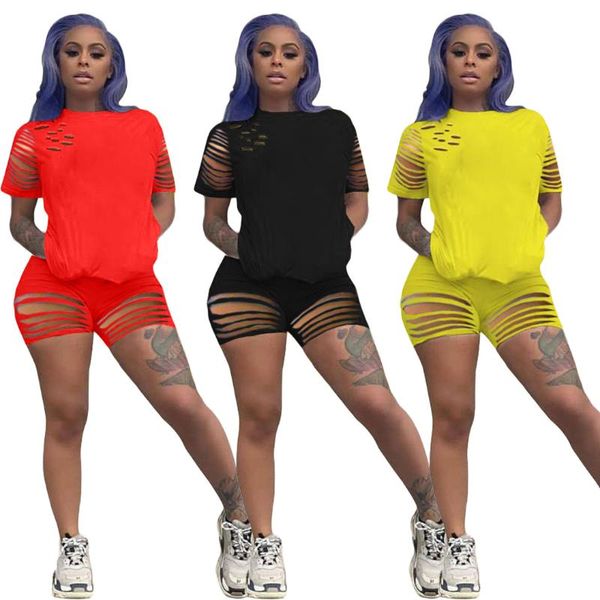 women's tracksuits s-2xl 2 piece set women clothing summer sport casual solid color hole short sleeve and outfit wholesale drop, Gray
women's tracksuits s-2xl 2 piece set women clothing summer sport casual solid color hole short sleeve and outfit wholesale drop, Gray