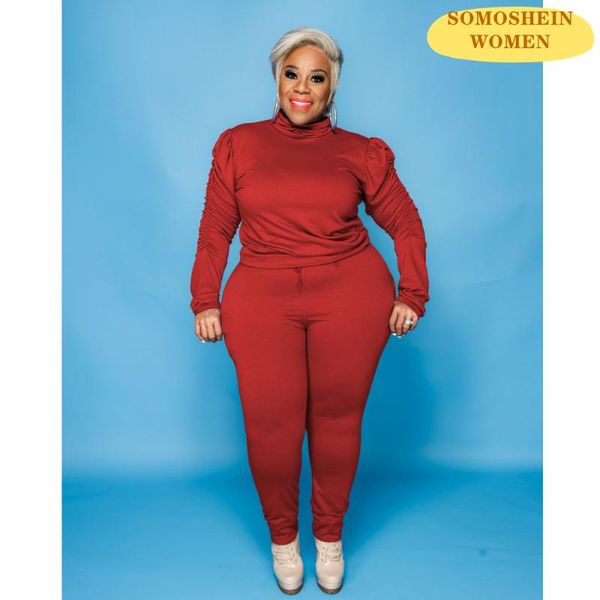 plus size tracksuits somoshein women clothing casual pure two piece sets ribbed long sleeve basic drawstring slim elastic pants suits, Black
plus size tracksuits somoshein women clothing casual pure two piece sets ribbed long sleeve basic drawstring slim elastic pants suits, Black