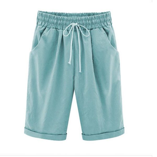 women's shorts lace-up pockets high waist solid casual streetwear 2021 summer women plus size, White;black
women's shorts lace-up pockets high waist solid casual streetwear 2021 summer women plus size, White;black