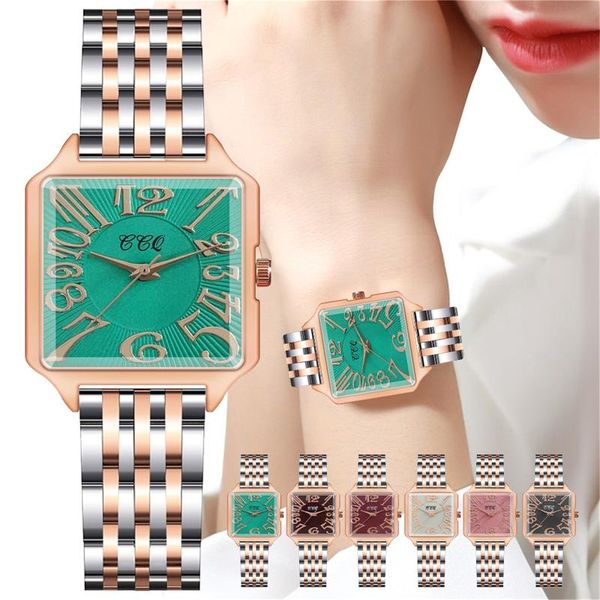 wristwatches women fashion stainless steel belt with simulated quartz rectangle watch luxury ladies watches, Slivery;brown
wristwatches women fashion stainless steel belt with simulated quartz rectangle watch luxury ladies watches, Slivery;brown