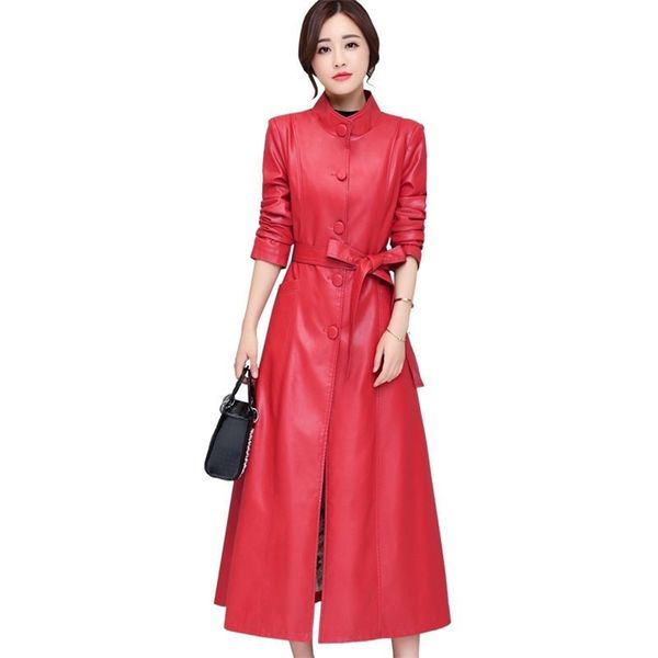 leather jacket women red black l-4xl plus size spring autumn korean fashion casual lining long faux leather coat lr870 210531
leather jacket women red black l-4xl plus size spring autumn korean fashion casual lining long faux leather coat lr870 210531