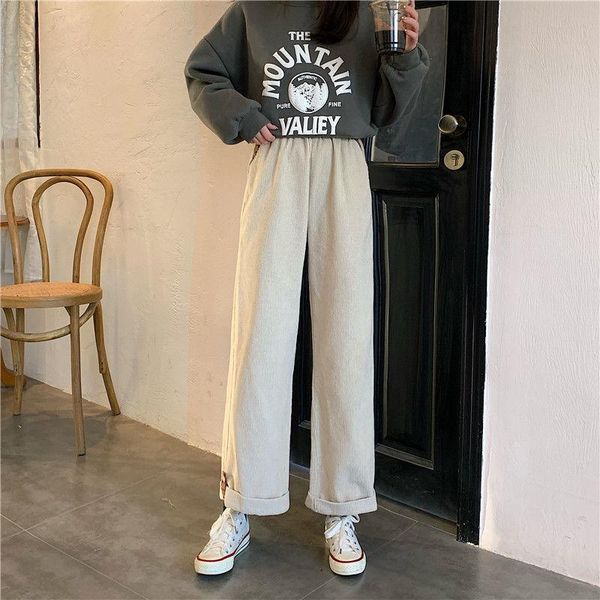 women's pants & capris corduroy wide leg women korean fashion beige trousers oversize high waist spring 2021 loose leggings, Black;white
women's pants & capris corduroy wide leg women korean fashion beige trousers oversize high waist spring 2021 loose leggings, Black;white