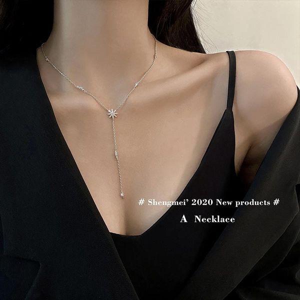 chains star french diamond necklace female niche design trend ins simple and cold wind forest clavicle chain, Silver
chains star french diamond necklace female niche design trend ins simple and cold wind forest clavicle chain, Silver
