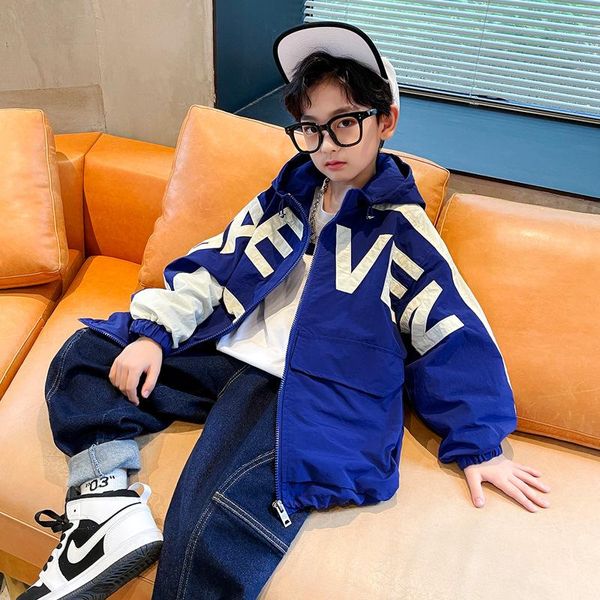 jackets children clothes kids boys fashion letter printing hooded outdoor teen spring autumn csual sport windbreaker coat 5-16y, Blue;gray
jackets children clothes kids boys fashion letter printing hooded outdoor teen spring autumn csual sport windbreaker coat 5-16y, Blue;gray