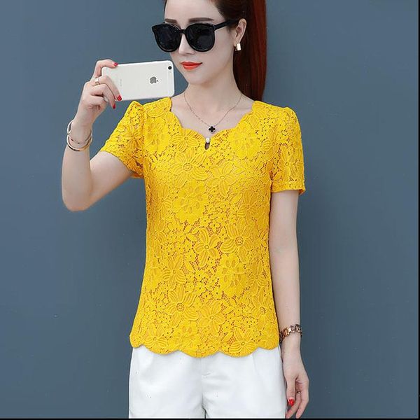 women shirt blusas feminina korean spring autumn vestidos sweet loose short sleeve yellow lace shirts female df2492, White
women shirt blusas feminina korean spring autumn vestidos sweet loose short sleeve yellow lace shirts female df2492, White