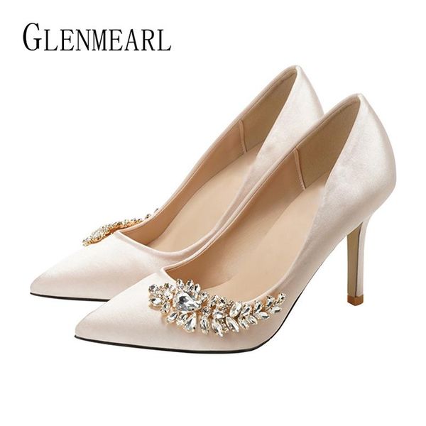 dress shoes luxury women wedding high heels rhinestone silk woman pumps pointed toe brand party plus size arrival 2021, Black
dress shoes luxury women wedding high heels rhinestone silk woman pumps pointed toe brand party plus size arrival 2021, Black