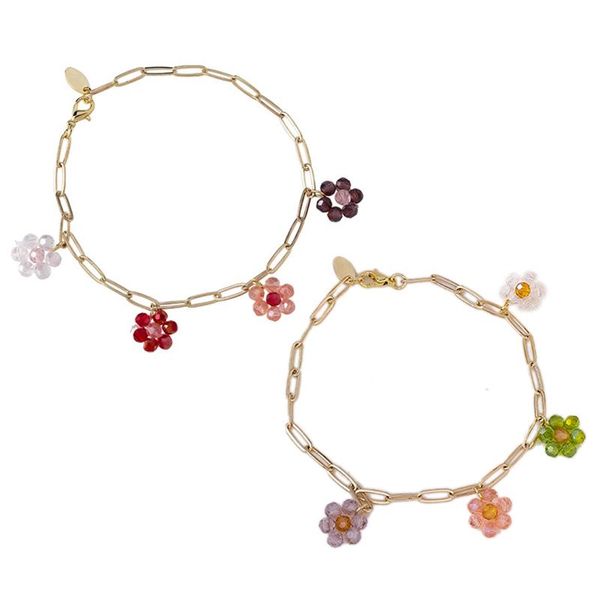 charm bracelets lovely personality sweet cool retro color braided crystal flower metal bracelet fashion accessories, Golden;silver
charm bracelets lovely personality sweet cool retro color braided crystal flower metal bracelet fashion accessories, Golden;silver