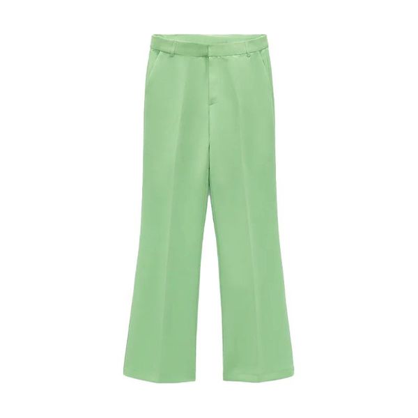 women's pants & capris za women 2021 chic fashion green side pockets straight vintage high waist neutral wind female trousers mujer, Black;white
women's pants & capris za women 2021 chic fashion green side pockets straight vintage high waist neutral wind female trousers mujer, Black;white
