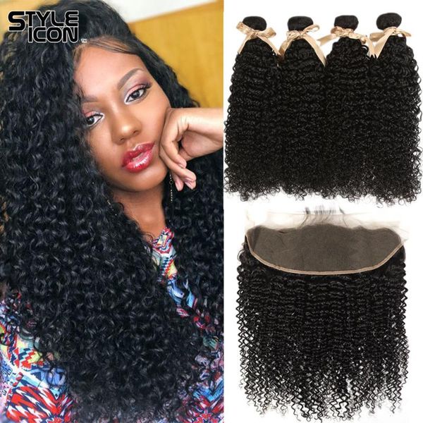human hair bulks styleicon brazilian weave bundles with frontal natural color curly non-remy, Black
human hair bulks styleicon brazilian weave bundles with frontal natural color curly non-remy, Black