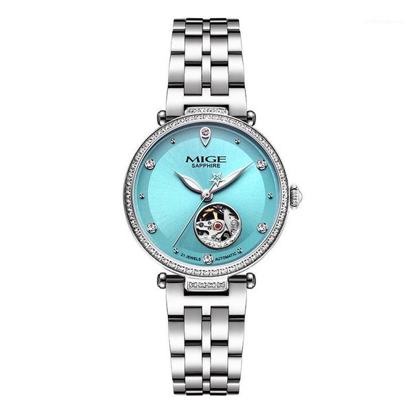 wristwatches mige women's watch automatic mechanical lady watches synthetic sapphire crystal stainless steel waterproof, Slivery;brown
wristwatches mige women's watch automatic mechanical lady watches synthetic sapphire crystal stainless steel waterproof, Slivery;brown