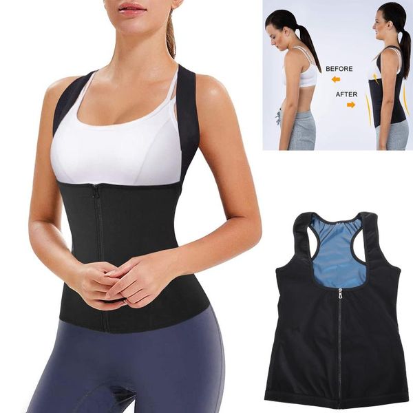 women's shapers women posture corrector back braces body shaper support belt waist trainer vest for spinal shoulder, Black;white
women's shapers women posture corrector back braces body shaper support belt waist trainer vest for spinal shoulder, Black;white