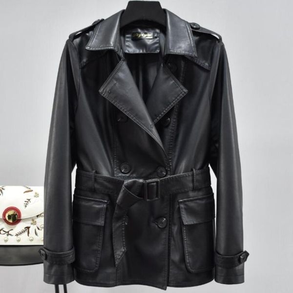 women's jackets 2021 spring autumn fashion pu leather jacket women double breasted belted short motorcycle coat plus size 3xl, Black;brown
women's jackets 2021 spring autumn fashion pu leather jacket women double breasted belted short motorcycle coat plus size 3xl, Black;brown