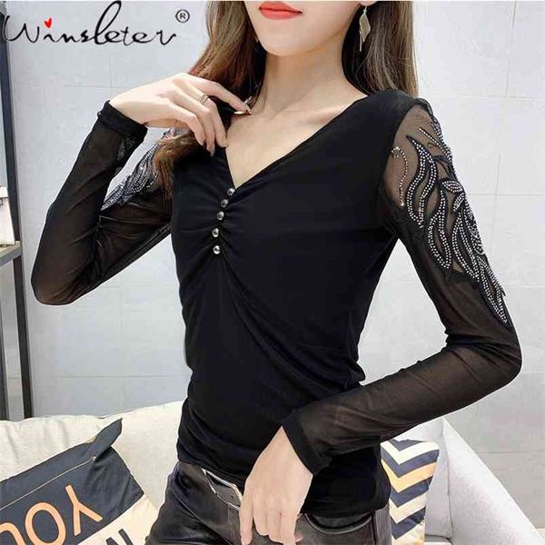 fashion leopard print women mesh patchwork t shirt thin v-neck diamonds on sleeve slim stretchy ropa mujer t02708b 210421, Black;gray
fashion leopard print women mesh patchwork t shirt thin v-neck diamonds on sleeve slim stretchy ropa mujer t02708b 210421, Black;gray
