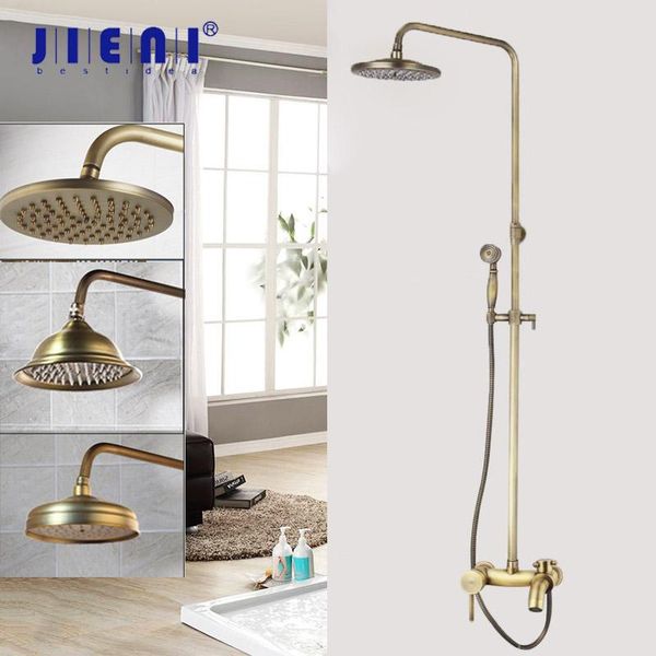 inch antique brass bathroom rainfall shower head system bath faucet mixer set w/ hand spray tap sets
inch antique brass bathroom rainfall shower head system bath faucet mixer set w/ hand spray tap sets