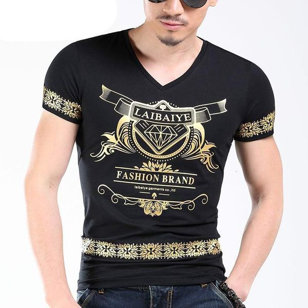 men's t-shirts fashion men's printing short sleeve shirt high-end luxury clothes slim stretch 38g6, White;black
men's t-shirts fashion men's printing short sleeve shirt high-end luxury clothes slim stretch 38g6, White;black