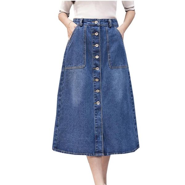 high waist denim skirts lady 2021 spring female korean plus size thin loose a-line big put cowboy skirt women, Black
high waist denim skirts lady 2021 spring female korean plus size thin loose a-line big put cowboy skirt women, Black