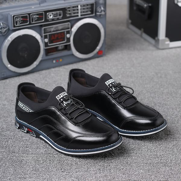 464748 size 2021 spring and autumn mens casual leather shoes fashion british versatile korean style trendy breathable mens shoes slip on sho, Black;white
464748 size 2021 spring and autumn mens casual leather shoes fashion british versatile korean style trendy breathable mens shoes slip on sho, Black;white