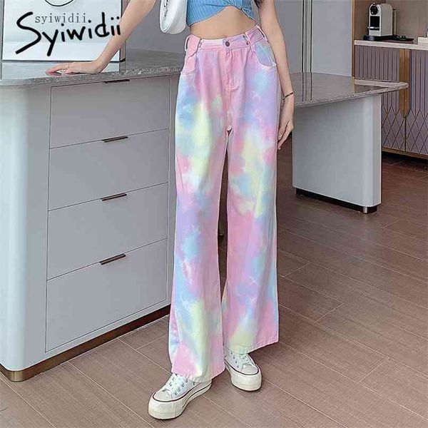 tie dye jeans for women full length straight pants high waisted button denim joggers vintage streetwear fashion clothes 210607, Blue
tie dye jeans for women full length straight pants high waisted button denim joggers vintage streetwear fashion clothes 210607, Blue
