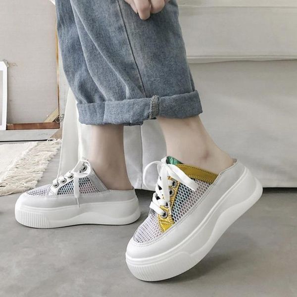 slippers rimocy breathable mesh platform sandals women summer thick bottom outdoor woman casual mix color lace up slides mujer, Black
slippers rimocy breathable mesh platform sandals women summer thick bottom outdoor woman casual mix color lace up slides mujer, Black