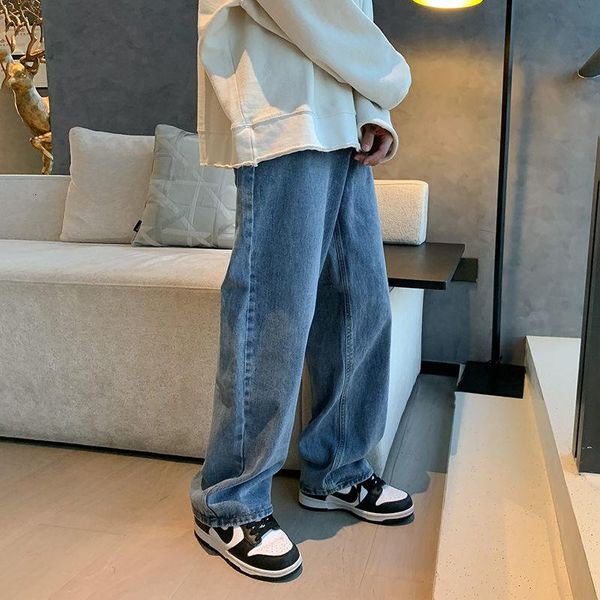 men's jeans blue black men mopping pants korean straight-leg fashion loose casual streetwear retro wide-leg trousers
men's jeans blue black men mopping pants korean straight-leg fashion loose casual streetwear retro wide-leg trousers