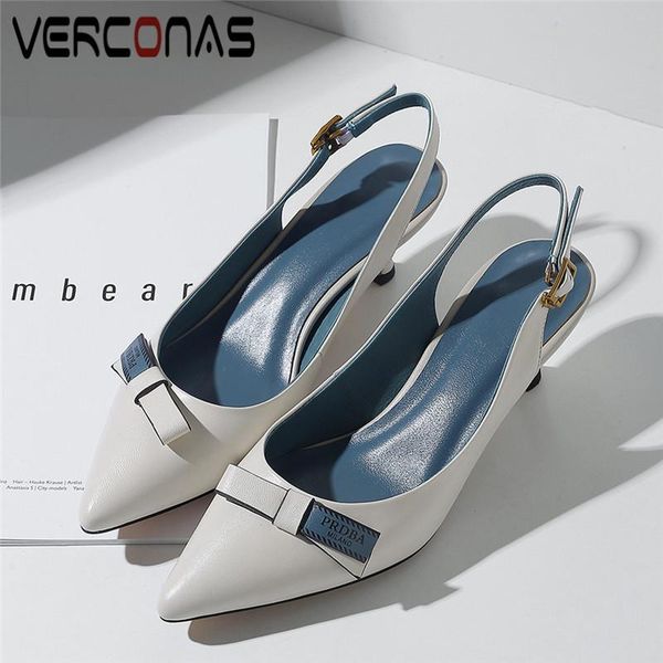 dress shoes verconas women classic design genuine leather knot lace up thick heels office pumps sandals pointed toe summer woman, Black
dress shoes verconas women classic design genuine leather knot lace up thick heels office pumps sandals pointed toe summer woman, Black