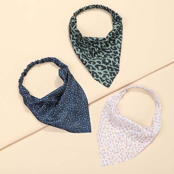 sweet leopard flower print hair scarf rope elastic hair band headband triangle turban bandana headwrap hair accessories, Silver
sweet leopard flower print hair scarf rope elastic hair band headband triangle turban bandana headwrap hair accessories, Silver