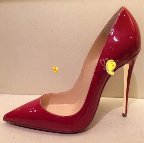 dress shoes deep red patent leather stiletto heel pumps 8 12cm pointed toe slip-on plus size 45 wedding bride drop ship, Black
dress shoes deep red patent leather stiletto heel pumps 8 12cm pointed toe slip-on plus size 45 wedding bride drop ship, Black