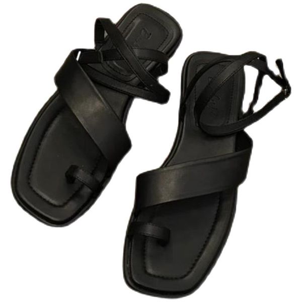 sandals 2021 ladies fashion all-match flat-bottomed retro roman word buckle with cross-toe soft bottom korean style, Black
sandals 2021 ladies fashion all-match flat-bottomed retro roman word buckle with cross-toe soft bottom korean style, Black