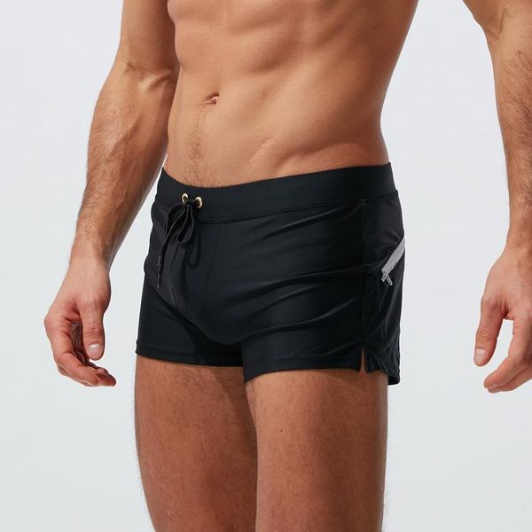 men swimwear 2021 solid boxer swim trunk surf soprts shorts swimming pool swimsuits gay bikinis beach men's, White;black
men swimwear 2021 solid boxer swim trunk surf soprts shorts swimming pool swimsuits gay bikinis beach men's, White;black