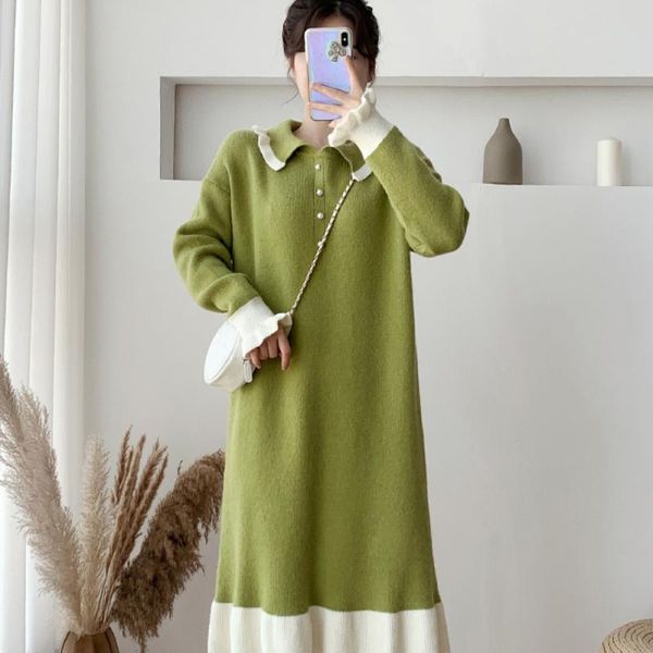 maternity dresses dress knitted jumper mid length plus size loose tide mother wife skirt clothings, White
maternity dresses dress knitted jumper mid length plus size loose tide mother wife skirt clothings, White