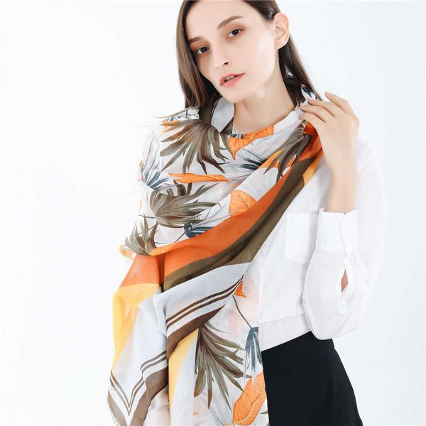 wrap autumn and winter monsoon fashion leaf design soft comfortable tassel scarf, Blue;gray
wrap autumn and winter monsoon fashion leaf design soft comfortable tassel scarf, Blue;gray