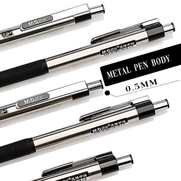 gel pens m&g black blue red 12pcs/lot metal pen 0.5mm netural with ink writes refill for school
gel pens m&g black blue red 12pcs/lot metal pen 0.5mm netural with ink writes refill for school