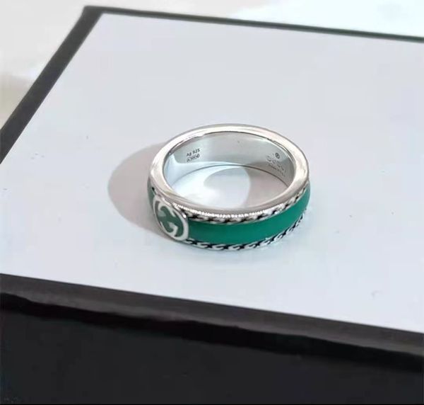 ring with letters green enamel 925 fashion simple for men women fine jewellery for sale, Silver
ring with letters green enamel 925 fashion simple for men women fine jewellery for sale, Silver