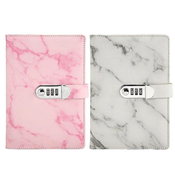 2x a5 marble texture journal writing notebooks with combination lock personal diary office notepad agenda - pink & gray notepads, Purple;pink
2x a5 marble texture journal writing notebooks with combination lock personal diary office notepad agenda - pink & gray notepads, Purple;pink